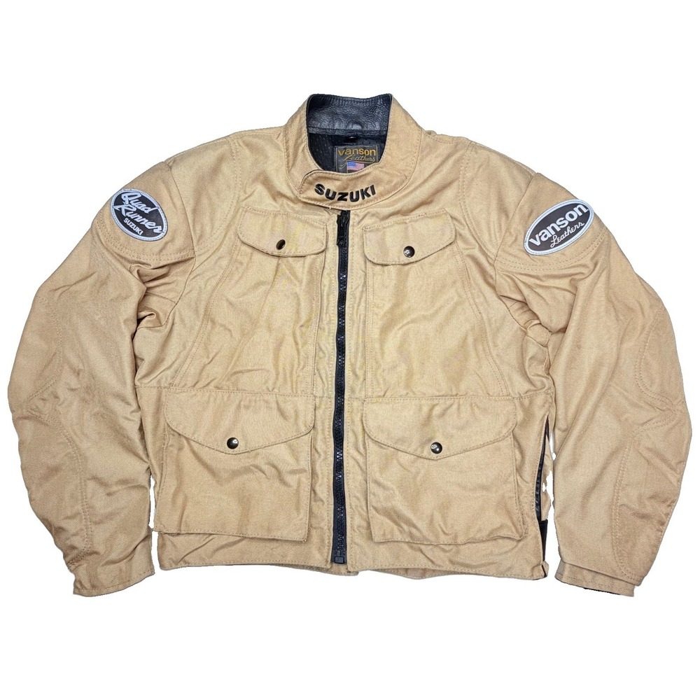Vanson Leathers Suzuki QuadRunner Armored Cordura Riding Jacket Men's L USA ATV